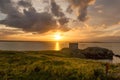 Martello Tower at sunset. Ireland