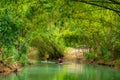 Martha Brae River rafting in Jamaica Royalty Free Stock Photo