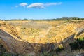 The Martha mine, an open cast gold mine in Waihi, New Zealand Royalty Free Stock Photo