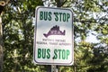 Bus Stop in Martha`s Vineyard