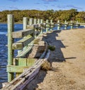 Martha`s Vineyard, Massachusetts - October 21, 2018 - Chappaquiddick bridge.