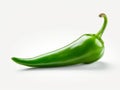 Stunning High-Resolution Shot of a Vibrant Green JalapeÃÂ±o: A Delight for Spicy Food Lovers!