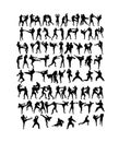 Martial Art Set Silhouette