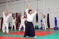 Martial Arts Aikido training session Royalty Free Stock Photo