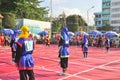 Martial arts of human chess in a festival on the beach of Nha Trang city