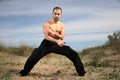 Martial arts instructor Royalty Free Stock Photo
