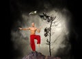 Martial Arts Kung Fu Background Royalty Free Stock Photo