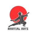 Martial Arts Logo Illustration