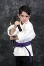 Martial arts nun chuks boy