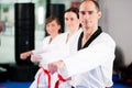 Martial Arts sport training in gym Royalty Free Stock Photo