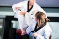 Martial Arts sport training in gym Royalty Free Stock Photo