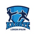 Martial logo / karate with text space for your slogan / tag line