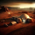 martian colony on planet mars