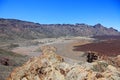 Martian desert landscape, El Teide. Royalty Free Stock Photo
