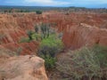 The Martian landscape of Cuzco, the Red Desert, part of Colombia`s Tatacoa Desert. Royalty Free Stock Photo