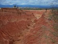 The Martian landscape of Cuzco, the Red Desert, part of Colombia`s Tatacoa Desert. Royalty Free Stock Photo