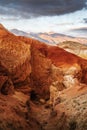 `Martian` landscapes. Chui steppe, Kyzyl-Chin valley