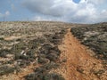 Martian landscapes on the way to Popeye Village on Malta