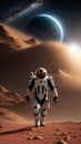 Martian Marathon: Strong Man in a Futuristic Mechsuit