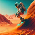 Martian Maverick A Cosmic Surfer on Mars