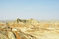 The landscape of Miniature Martian Mountains in Chabahar Iran Royalty Free Stock Photo