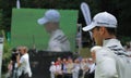 Martin Kaymer on the 18th. Royalty Free Stock Photo