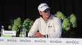 Martin Kaymer , press conference. Royalty Free Stock Photo