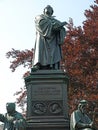 Statue of Martin Luther at Worms, Germany Royalty Free Stock Photo