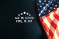 Martin Luther King Day Anniversary - American flag abstract background Royalty Free Stock Photo