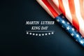 Martin Luther King Day Anniversary - American flag abstract background Royalty Free Stock Photo