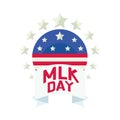 martin luther king day badge Royalty Free Stock Photo