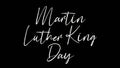 Martin Luther king day greeting animation