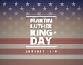 Martin Luther King Day greeting card - vector