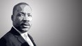 Martin Luther King Day Vector illustration background, banner, or poster. Vector illustration with grey color and copy space area.