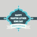 Martin Luther King Day Vintage Badge Royalty Free Stock Photo