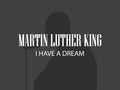 Martin Luther King. Human silhouette on black background. MLK day. Vector Royalty Free Stock Photo