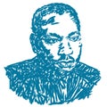 Martin Luther King Illustration