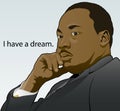 Martin Luther King Jr. Royalty Free Stock Photo
