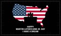 Martin Luther King Jr. Day Background. Vector Illustration Royalty Free Stock Photo