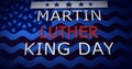 Martin Luther King Jr Day Memorial Day celebration poster background. Royalty Free Stock Photo