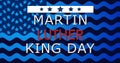 Martin Luther King Jr Day Memorial Day celebration poster background. Royalty Free Stock Photo