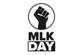 Martin Luther King Jr. Day. MLK. Third Monday in January. Holiday concept. Template for background, banner, card, poster Royalty Free Stock Photo