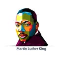 Martin Luther King Jr. was an American Christian minister and activist Royalty Free Stock Photo