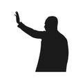 Martin luther king silhouette celebration day Royalty Free Stock Photo