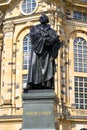 Martin Luther memorial near Frauenkirche Dresden Royalty Free Stock Photo