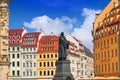 Martin Luther memorial near Frauenkirche Dresden Royalty Free Stock Photo