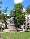 Martin Luther statue in Eisenach, Germany