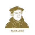 Martin Luther 1483-1546 was a German professor of theology, composer, priest, monk, and a seminal figure in the Protestant Royalty Free Stock Photo