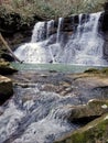 Martin mill falls obed wild Scenic River nature waterfall art Royalty Free Stock Photo