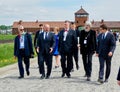 Martin Schulz in Auschwitz-Birkenau 2015 Royalty Free Stock Photo